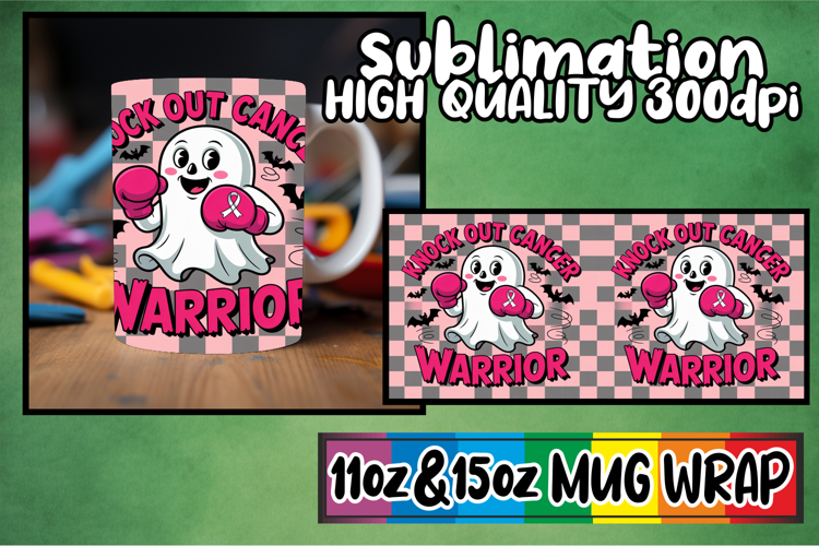 Serene evenings sublimation mug wrap, Ghost Cancer