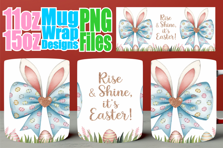 Unique vibes sublimation print wrap, Easter Bow