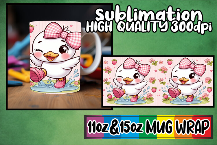 Inspiring moments sublimation print wrap, Cute Goose example image 1