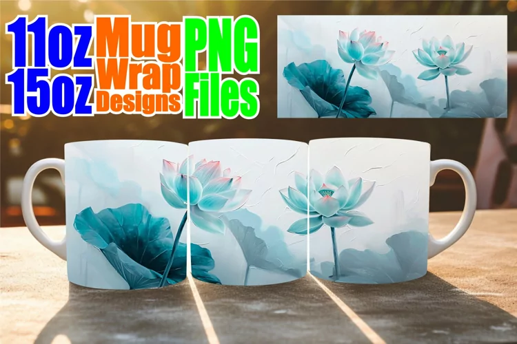 Delicate Blossom Cup: Spring Sublimated Design