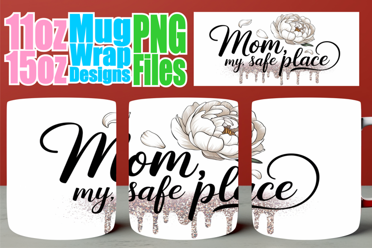 Radiant evenings 11oz 15oz sublimation wrap, Mother's Day