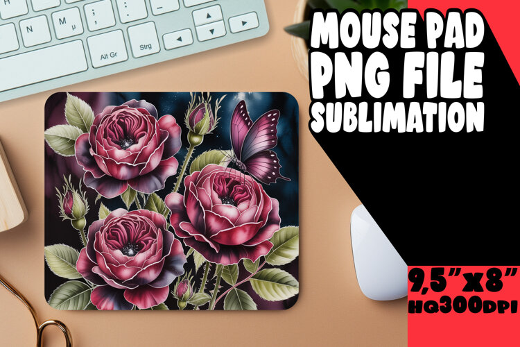 LUMINOUS DESK PAD INNOVATIVE ART, Flowers example image 1