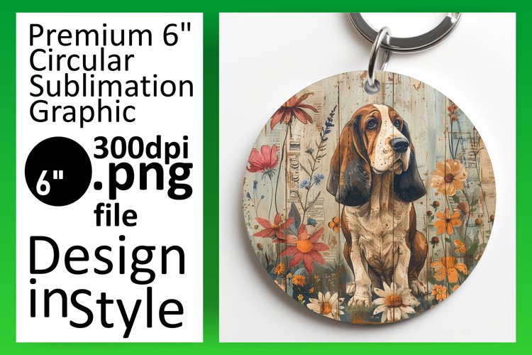 Round Dog Lover Circle Assortment PNG