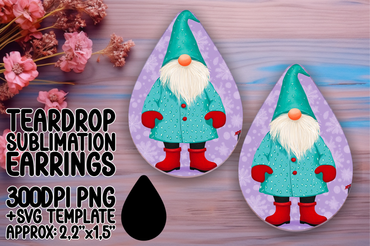 Bold Teardrop Design for DIY Projects , Gnome