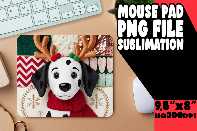 Timeless Desk Pad Sublimation, Holiday Pets