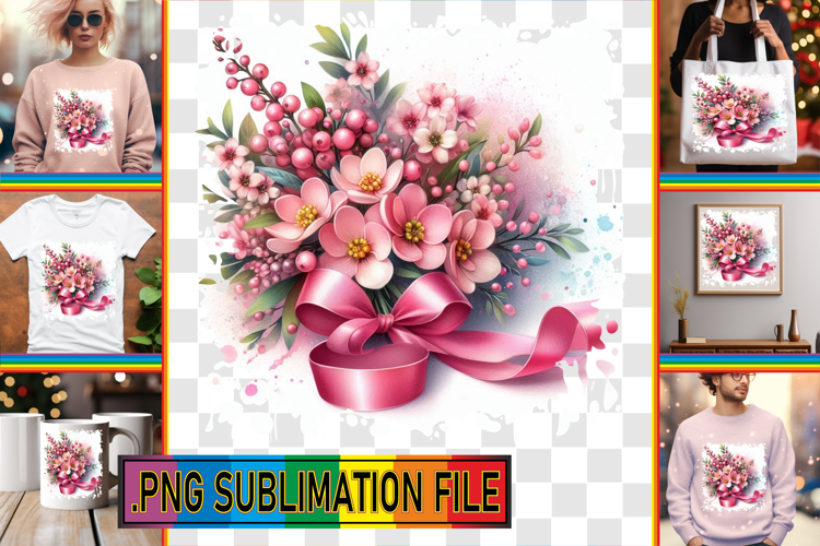 Vibrant TSHIRT Designs PNG, Flowers