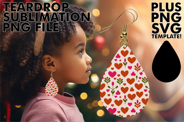 LUMINOUS Teardrop Earrings Ideas, Valentines Pattern