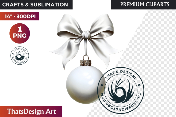 Christmas Baubles Clipart, Festive Holiday Ornaments PNG