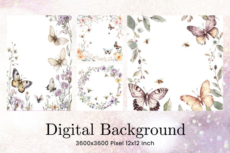 Flower Pattern Background Wallpaper Digital Paper_67