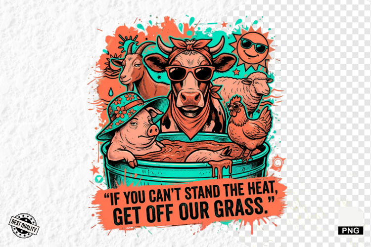 Farm Animals PNG Sublimation - Summer Animal