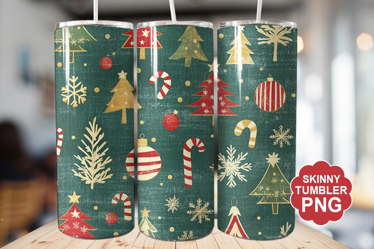 Christmas Tree Tumbler | Christmas Tumbler Wrap example image 1