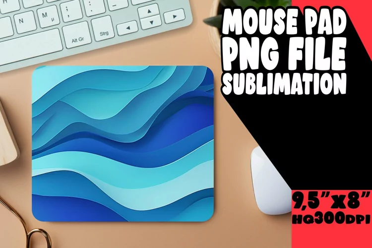 Eye-Catching Gradient Pattern Mouse Pad Sublimation