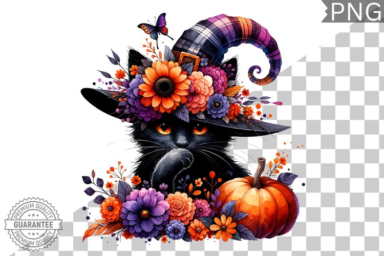 Halloween Cat Clipart Image 23