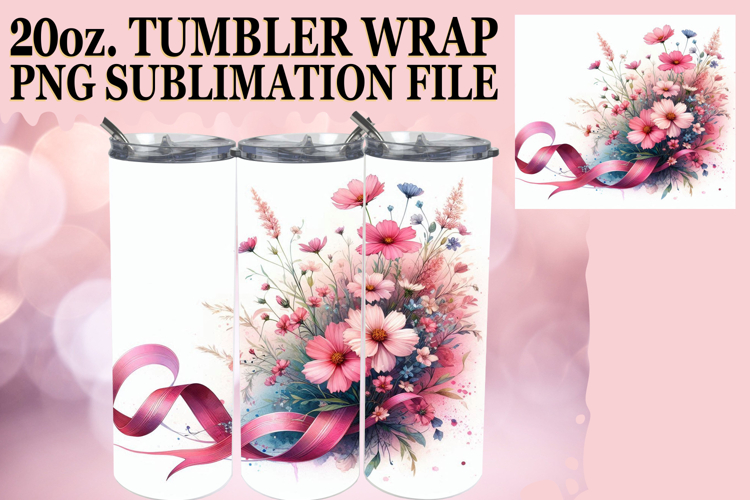 ENCHANTING JOY 20oz TUMBLER WRAP, Flowers