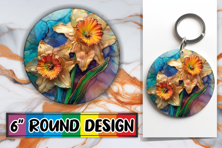 Opulent Floral Gold Sublimation Discs