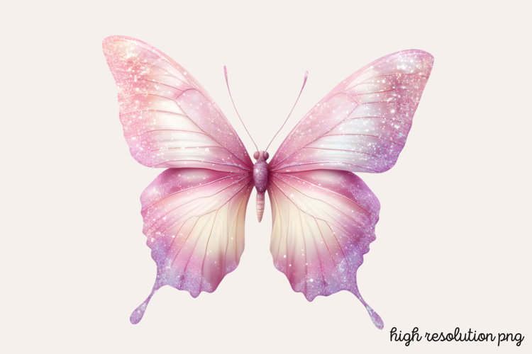 Pink Butterfly Clipart Image 14