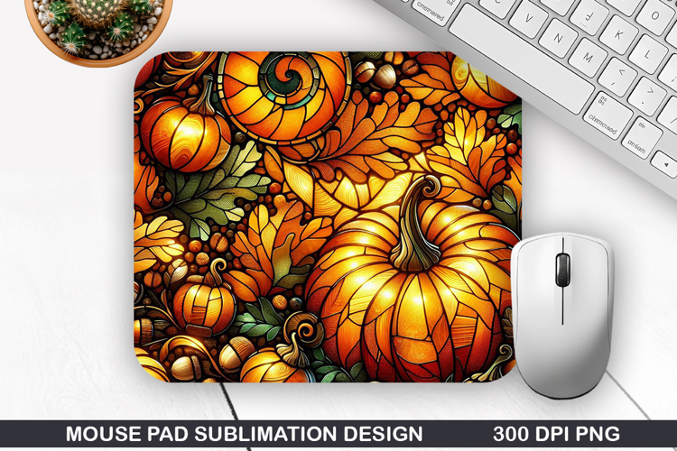 Pumpkin Mouse Pad Sublimation, Halloween Mouse Pad PNG
