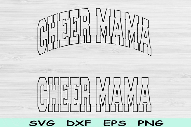 Cheer Mama Svg Cut File, Cheer Mama Png, Cheer Mom Svg Files