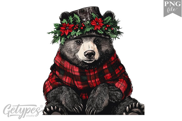 Christmas Bear Clipart Image 10