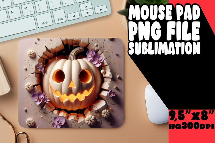 Sweet Mouse Mat Sublimation Magic, 3D Pumpkin