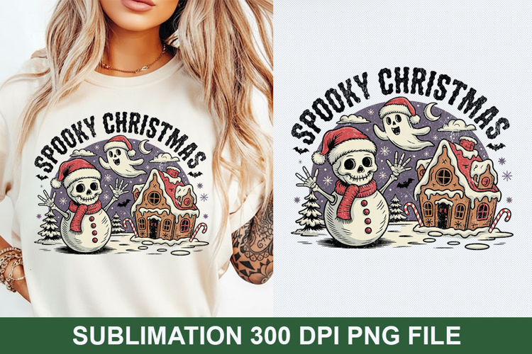 Spooky Christmas Sublimation - Christmas PNG Design