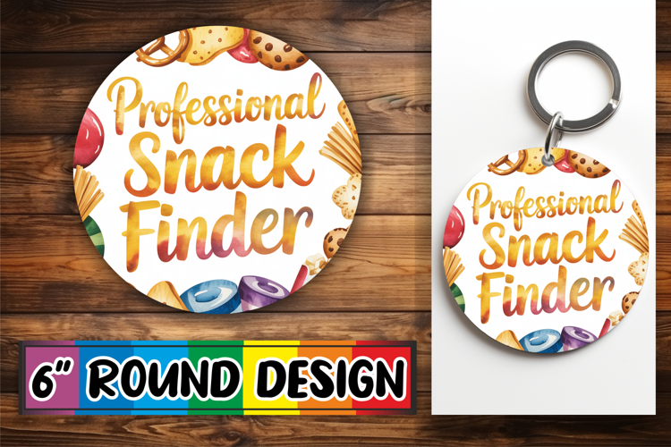 Whimsical Keychain Circle Sublimation, Sarcastic Quote