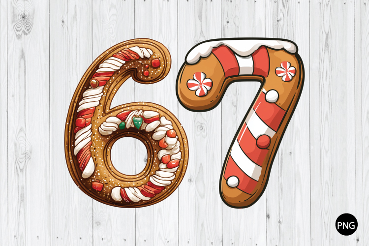 67 Christmas PNG, Christmas Six Seven PNG, Christmas Funny