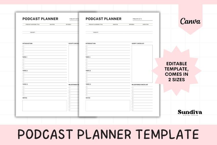 Canva Content Planner Template Image 16
