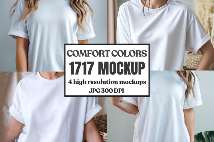 Comfort Colors 1717 T-Shirt mockup , CC 1717