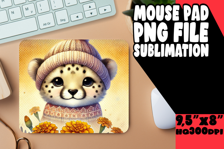 WHIMSICAL MOUSE PAD PNG DESIGN, Cute Animals
