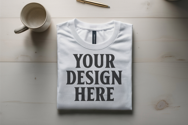 White Tshirt Mockup Image 4