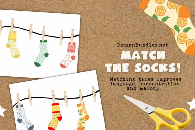 Match the Socks Educational Activity