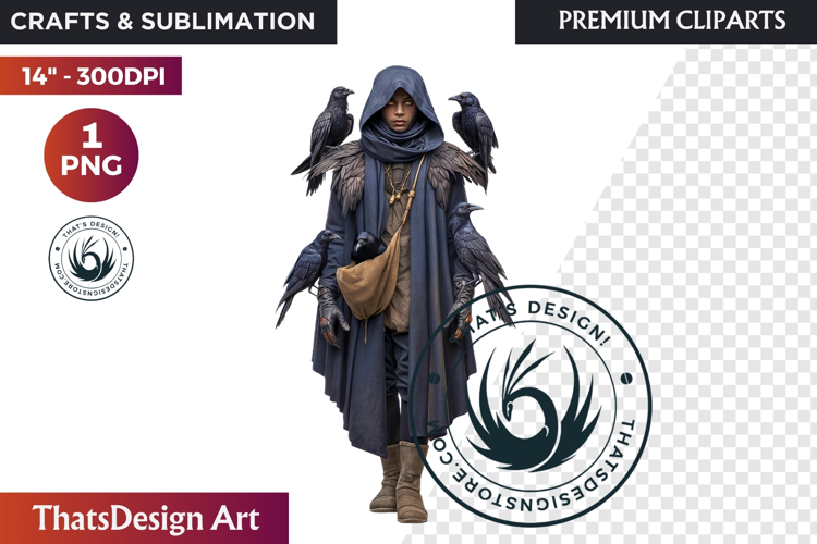 Fantasy Autumn Guardian - Epic Fall Character Clipart PNG