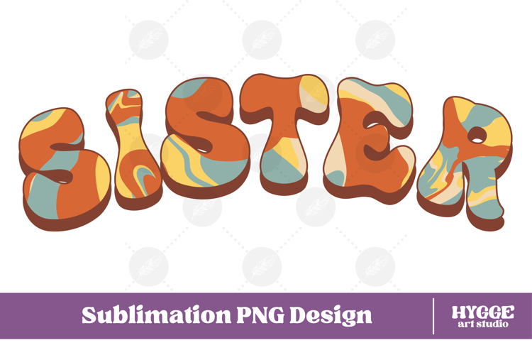 sister Png Retro Retro Mothers Day Mom Sublimation