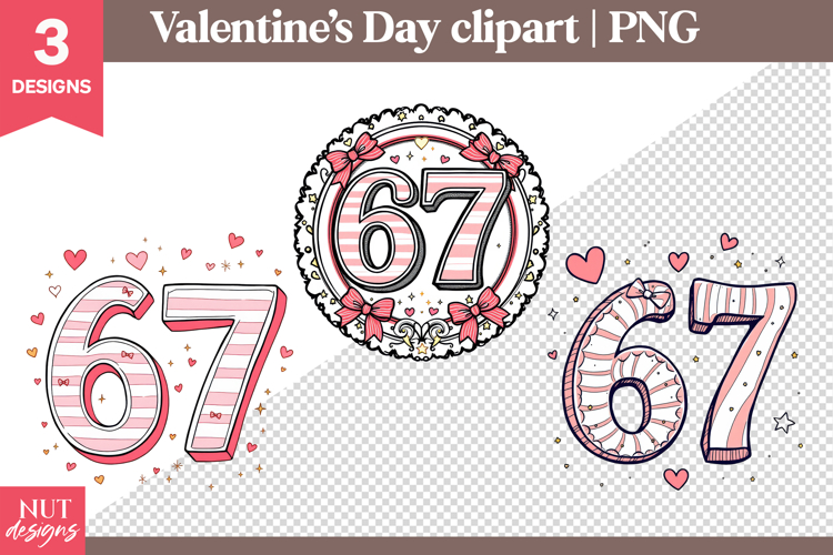 Valentines day clipart Valentine Number 67 meme Clipart Set