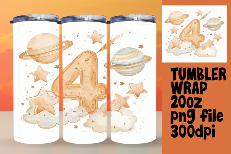 Cosmic Aura: Sublimation Tumbler 20oz Art example image 1