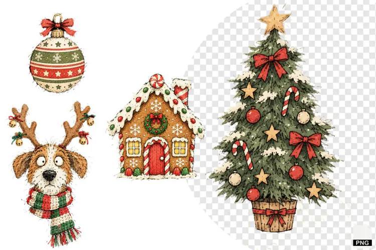 Whimsical Christmas Clipart