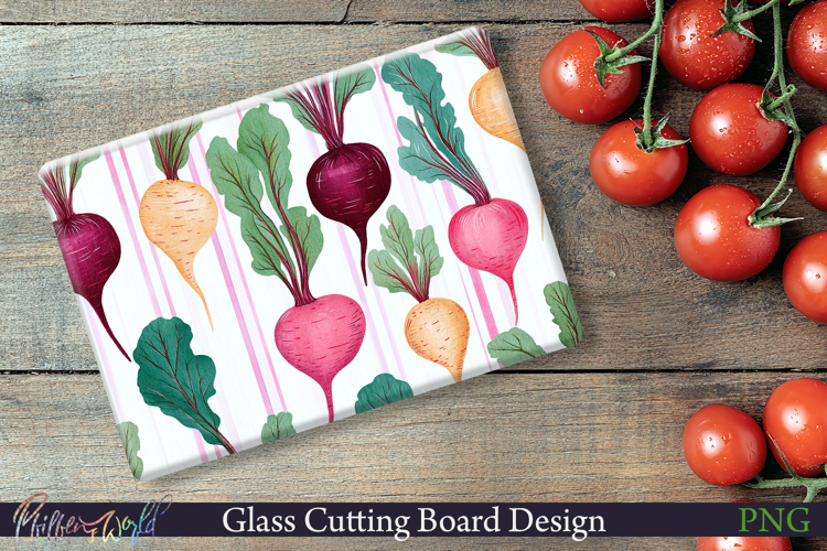 Cutting Board Design | Stripes | beet
