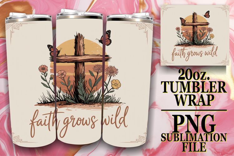 Cozy vibes 20oz tumbler wrap, Religious