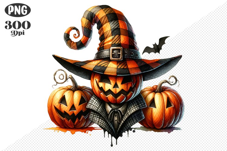 Halloween Pumpkin Sublimation - Clipart PNG Design