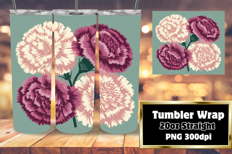 Beautifully Designed 20oz Tumbler , Flowers