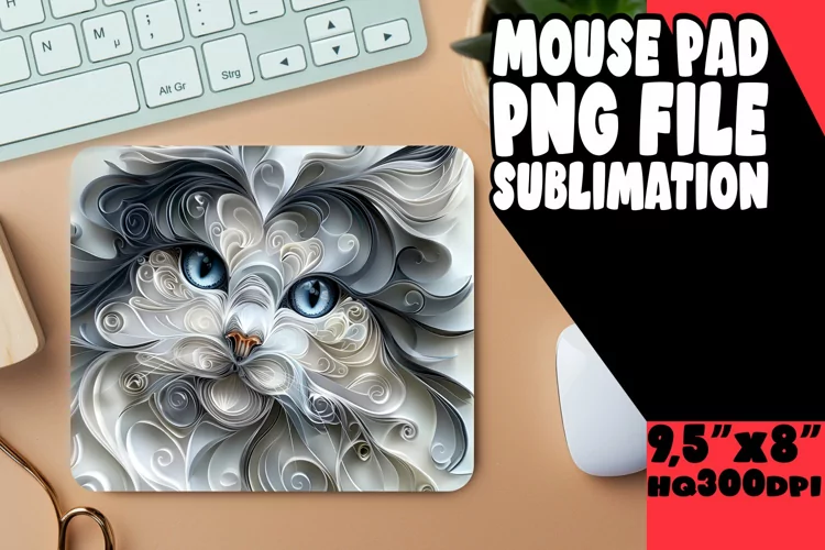 Whisker Wonderland 3D Mouse Pad - Cat Lover