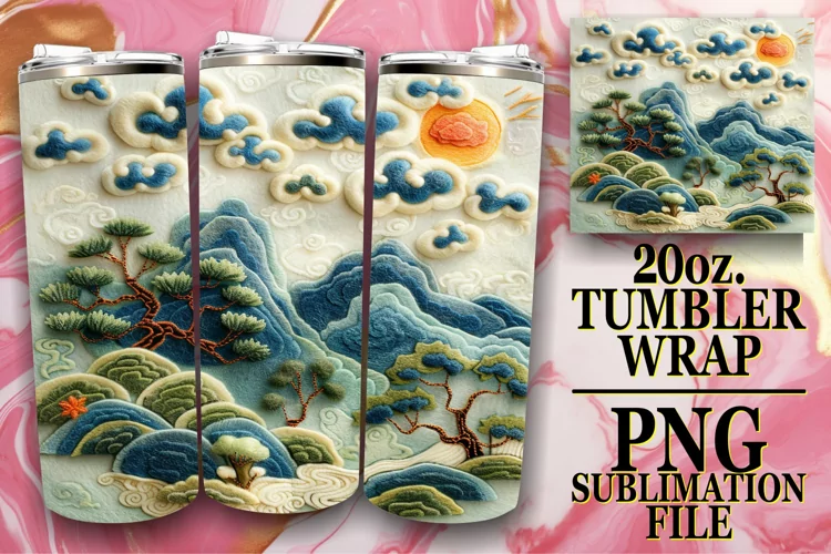 3D Spring View Tumbler Sleeve - 20oz