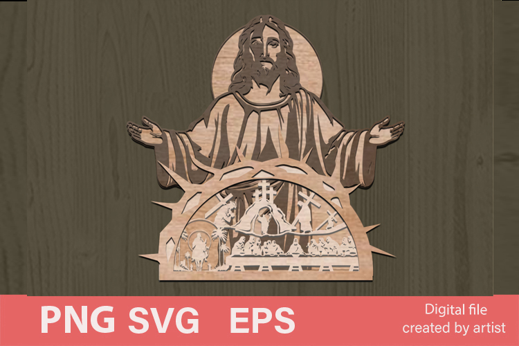 Easter decor SVG, Jesus Christ SVG, Easter home decor SVG,