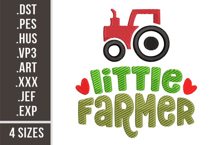 Little Farmer | Embroidery Design example image 1
