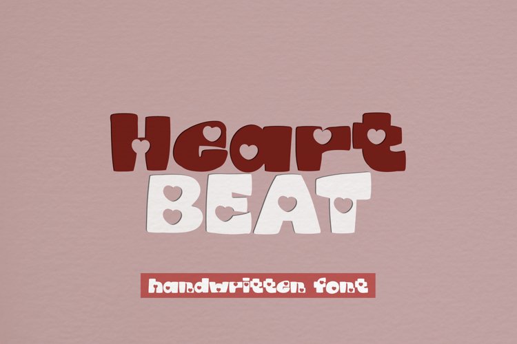 Heartbeat - A Lovely Handwritten Display Font example image 1