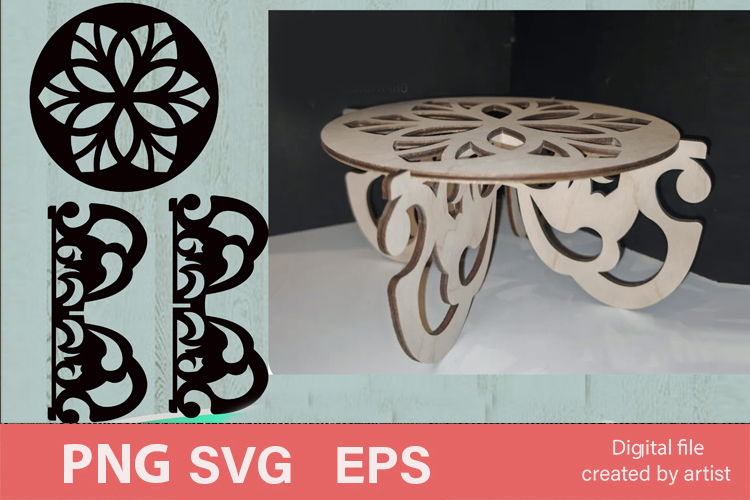 SVG flower stand, carved SVG flower stand. Laser cutting