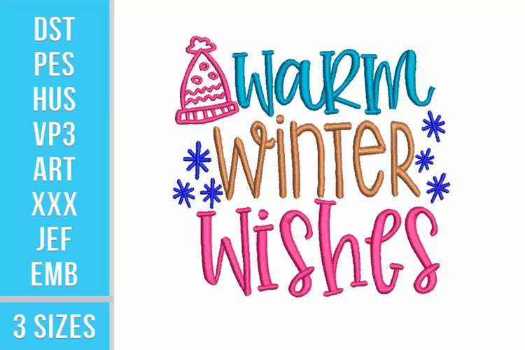 Warm Winter Wishes - Christmas Machine Embroidery Design