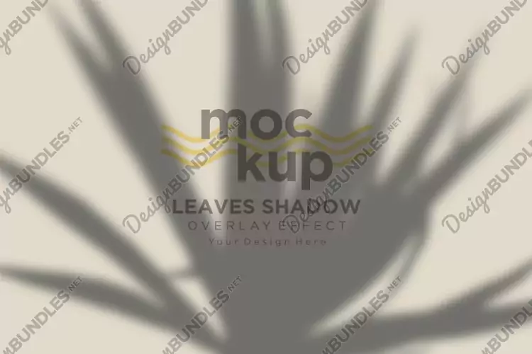 Leaves Shadow Overlay Effect Mockup