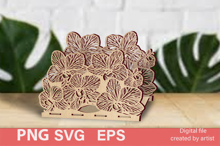 Carved napkin holder SVG, napkin organizer SVG, home decor,